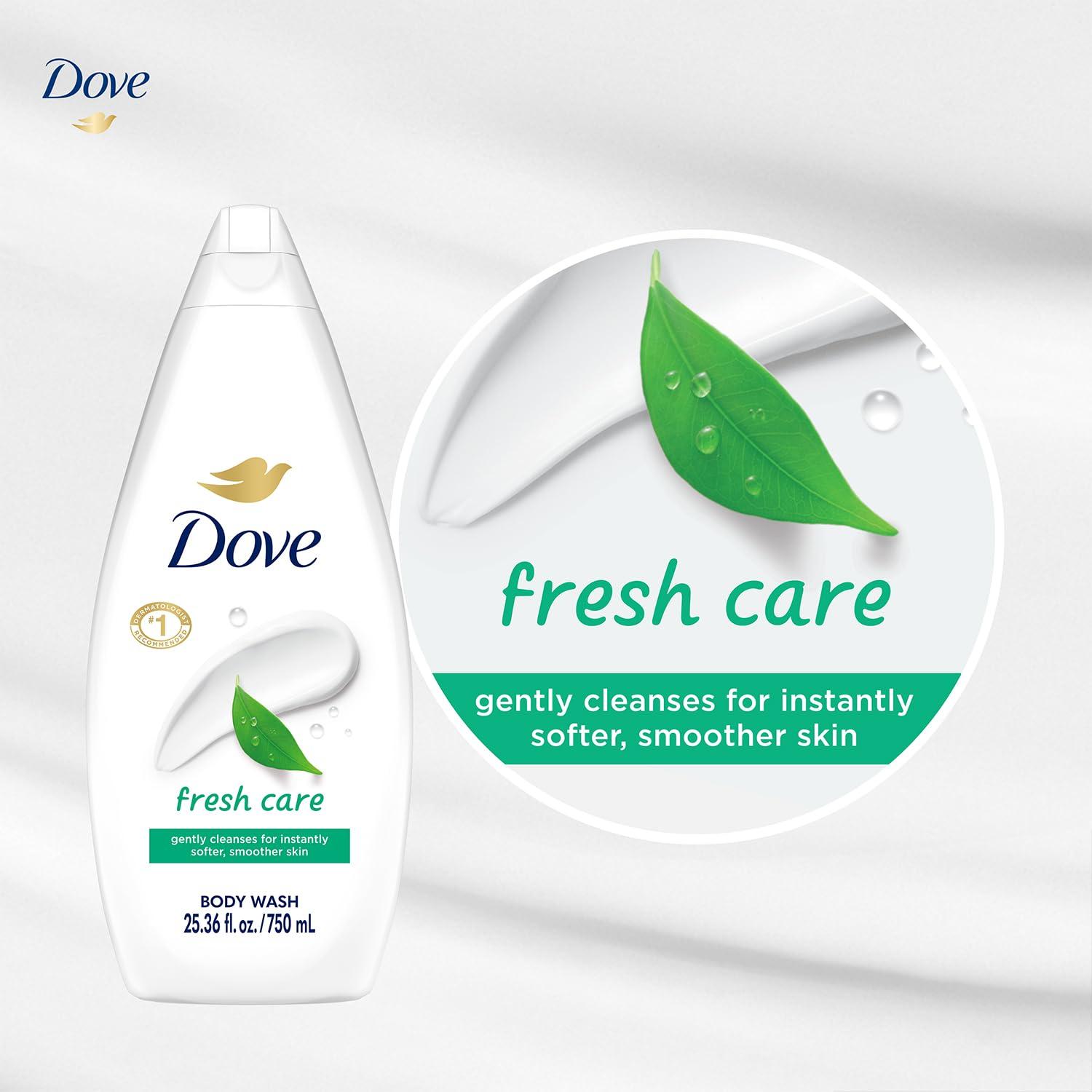 imageDove Body Wash with Pump with Skin Natural Nourishers for Instantly Soft Skin and Lasting Nourishment Deep Moisture Cleanser That Effectively Washes Away Bacteria While Nourishing Your Skin 34 oz 3 Count22 Fl Oz Pack of 4