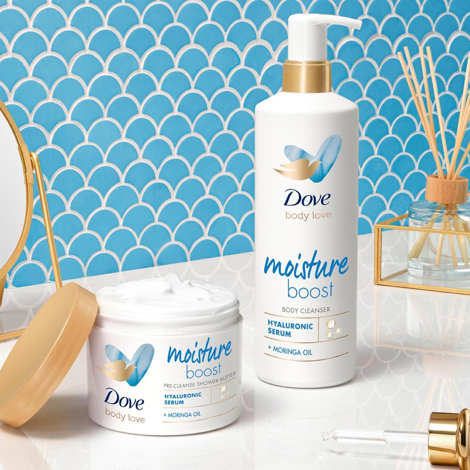 imageDove Body loveDrylotionBodyUnisexHyaluronic Acid and Moringa OilAdultMoisture BoostBody washCruelty FreeUnscented