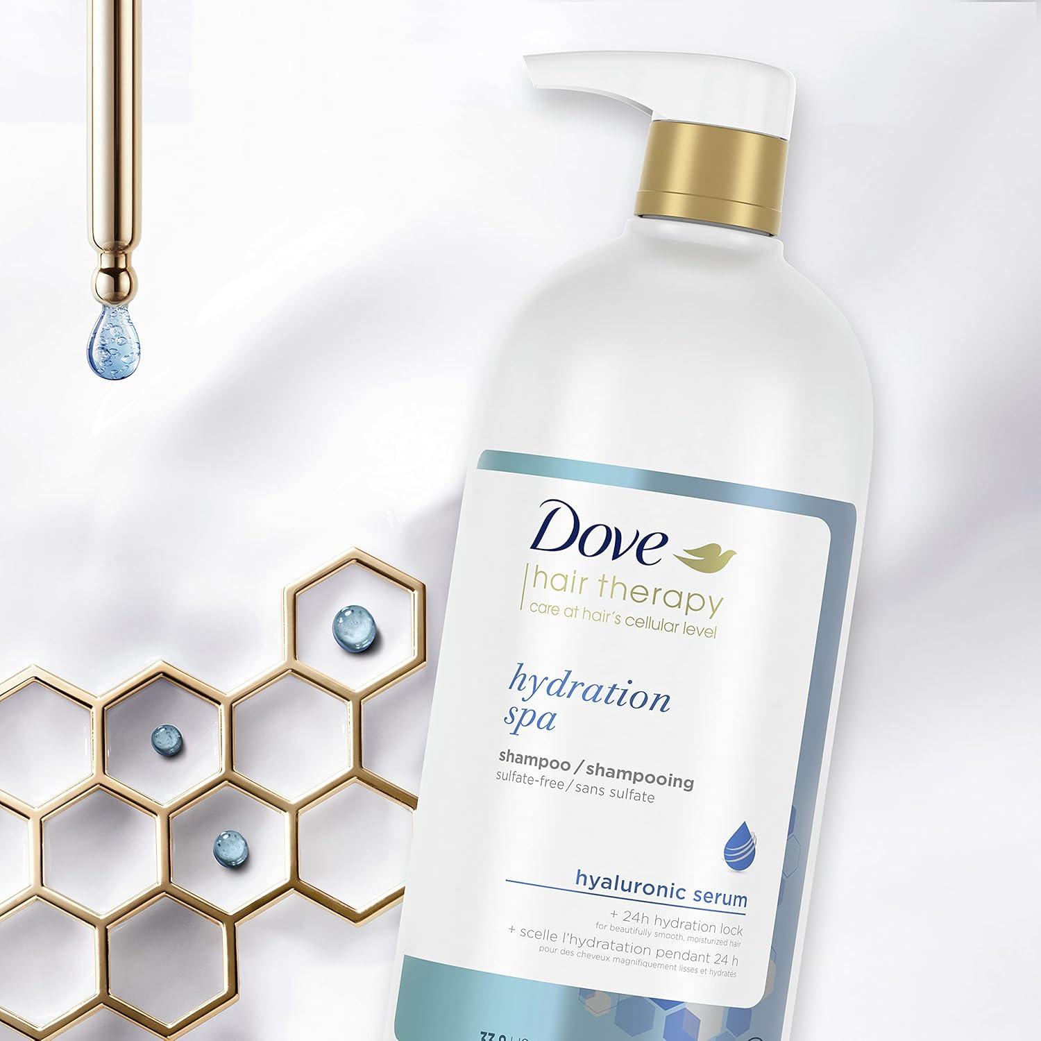 imageDove Conditioner Hydration Spa for Dry Hair Hair Conditioner with Hyaluronic Serum 338 oz