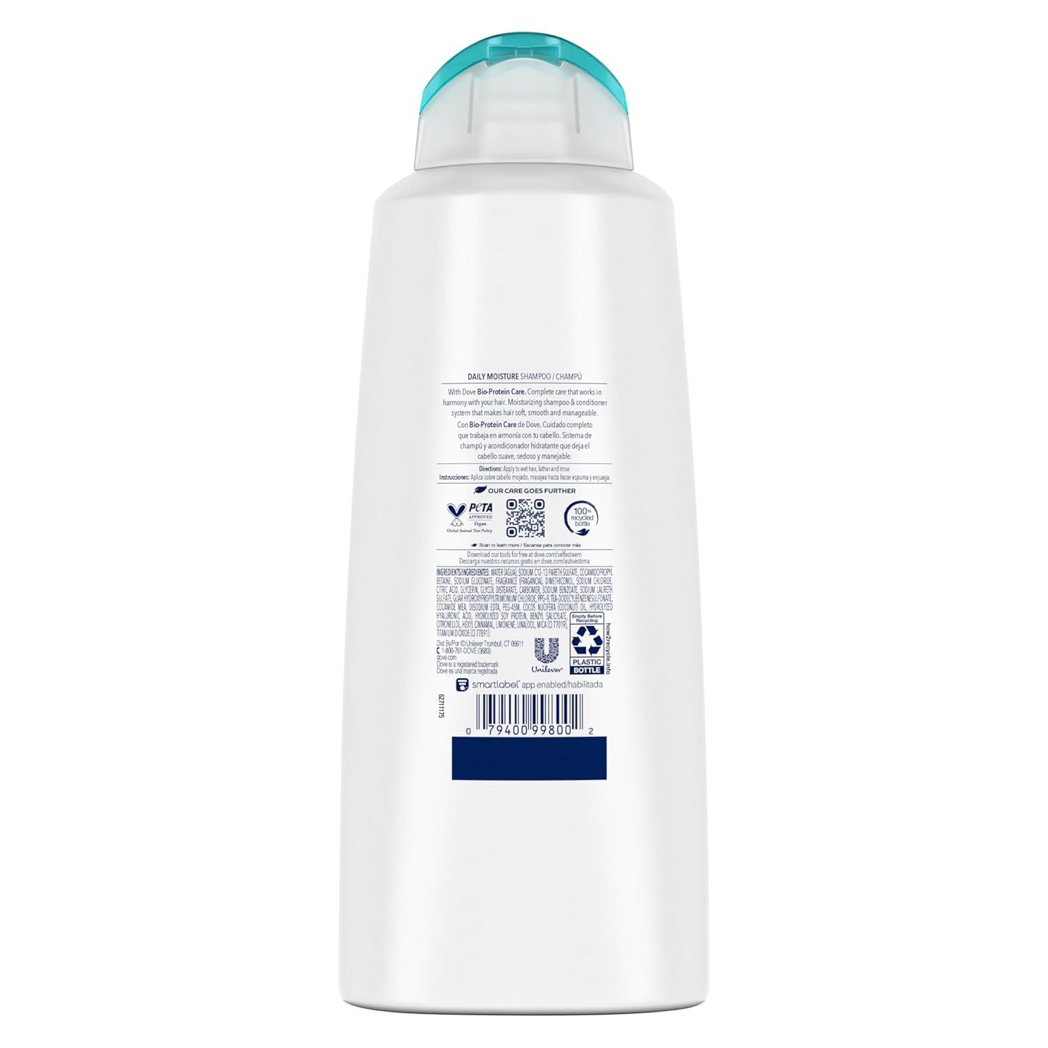 imageDove Damage Therapy Shampoo 6Pack Coconut amp Hydration 24H Hydration for Revitalizing Dry Damaged Hair 12 Oz Ea204 Fl Oz Pack of 1