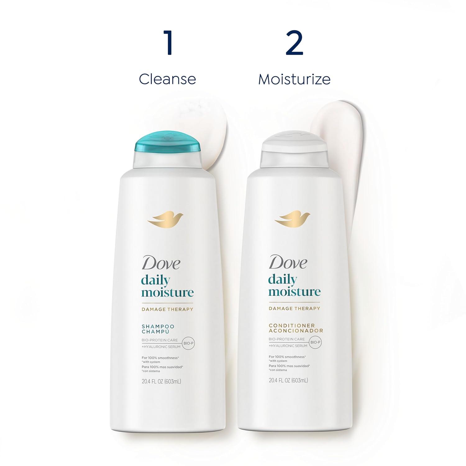 imageDove Damage Therapy Shampoo 6Pack Coconut amp Hydration 24H Hydration for Revitalizing Dry Damaged Hair 12 Oz Ea204 Fl Oz Pack of 1