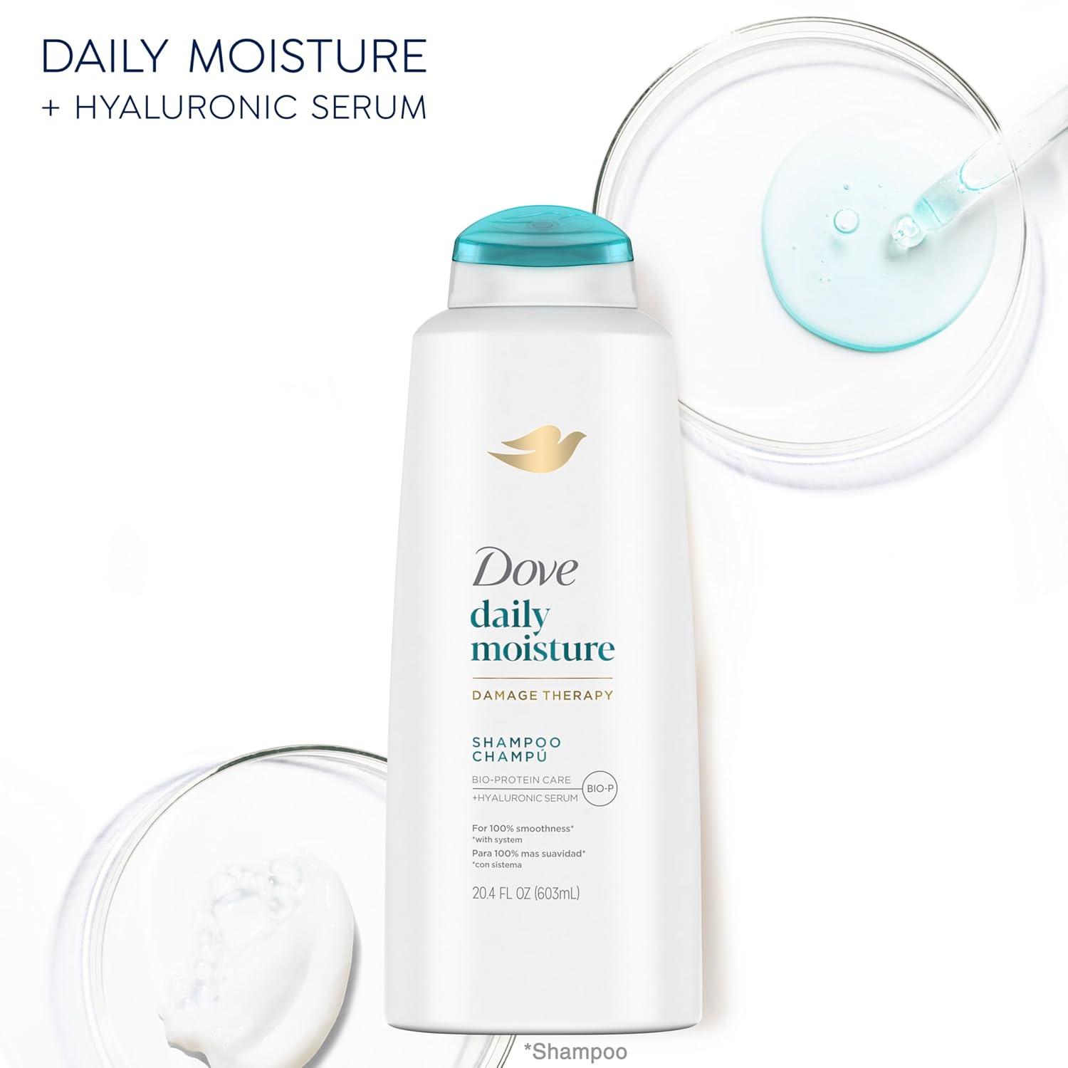 imageDove Damage Therapy Shampoo 6Pack Coconut amp Hydration 24H Hydration for Revitalizing Dry Damaged Hair 12 Oz Ea204 Fl Oz Pack of 1