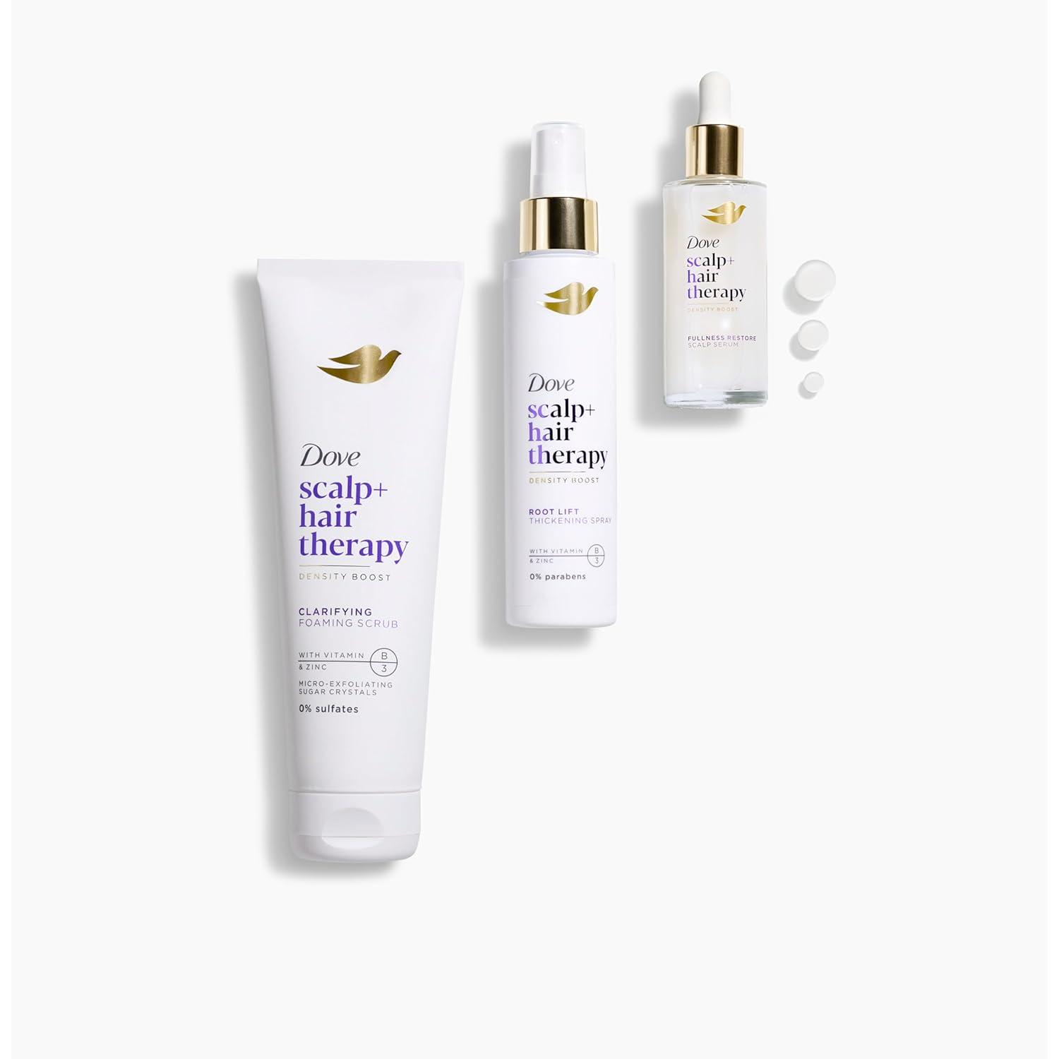 imageDove Density Boost Clarifying Foaming Scrub Scalp Hair Therapy for gentle scalp exfoliation with Vitamin B3 Zinc and 0 sulfates 9 ozScalp Hair Therapy