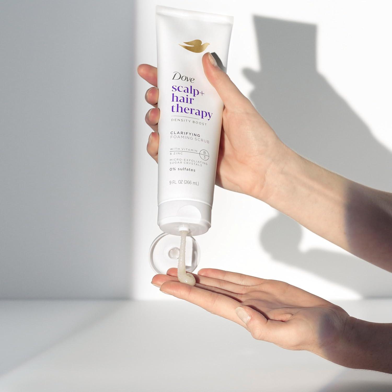 imageDove Density Boost Clarifying Foaming Scrub Scalp Hair Therapy for gentle scalp exfoliation with Vitamin B3 Zinc and 0 sulfates 9 ozScalp Hair Therapy