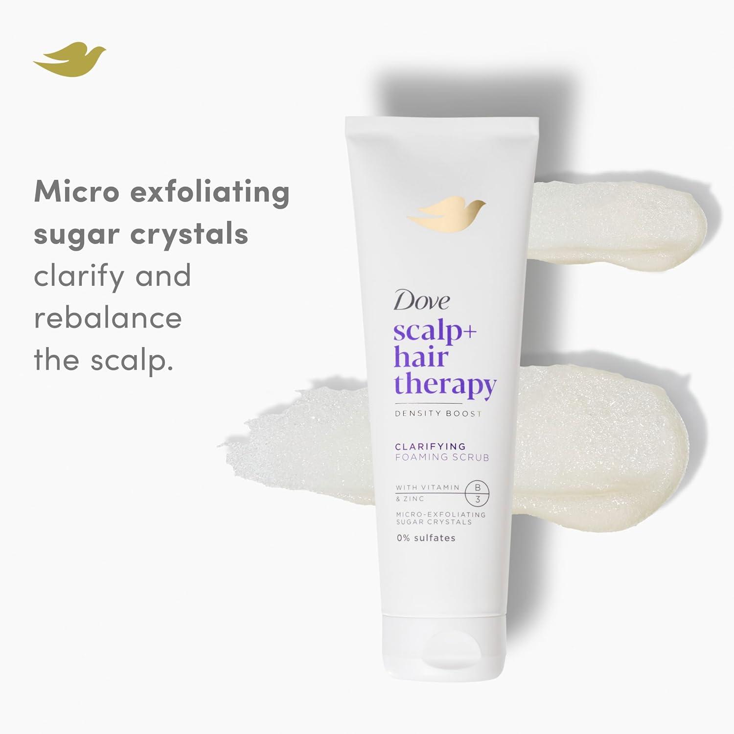 imageDove Density Boost Clarifying Foaming Scrub Scalp Hair Therapy for gentle scalp exfoliation with Vitamin B3 Zinc and 0 sulfates 9 ozScalp Hair Therapy