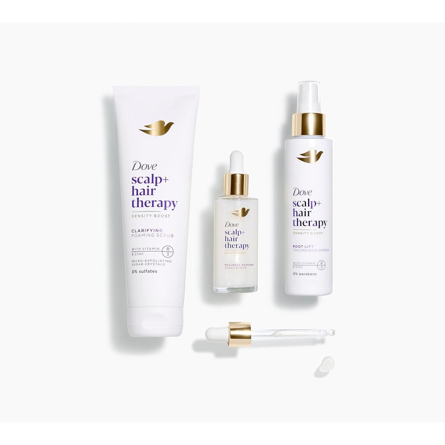 imageDove Density Boost Clarifying Foaming Scrub Scalp Hair Therapy for gentle scalp exfoliation with Vitamin B3 Zinc and 0 sulfates 9 ozScalp Hair Therapy