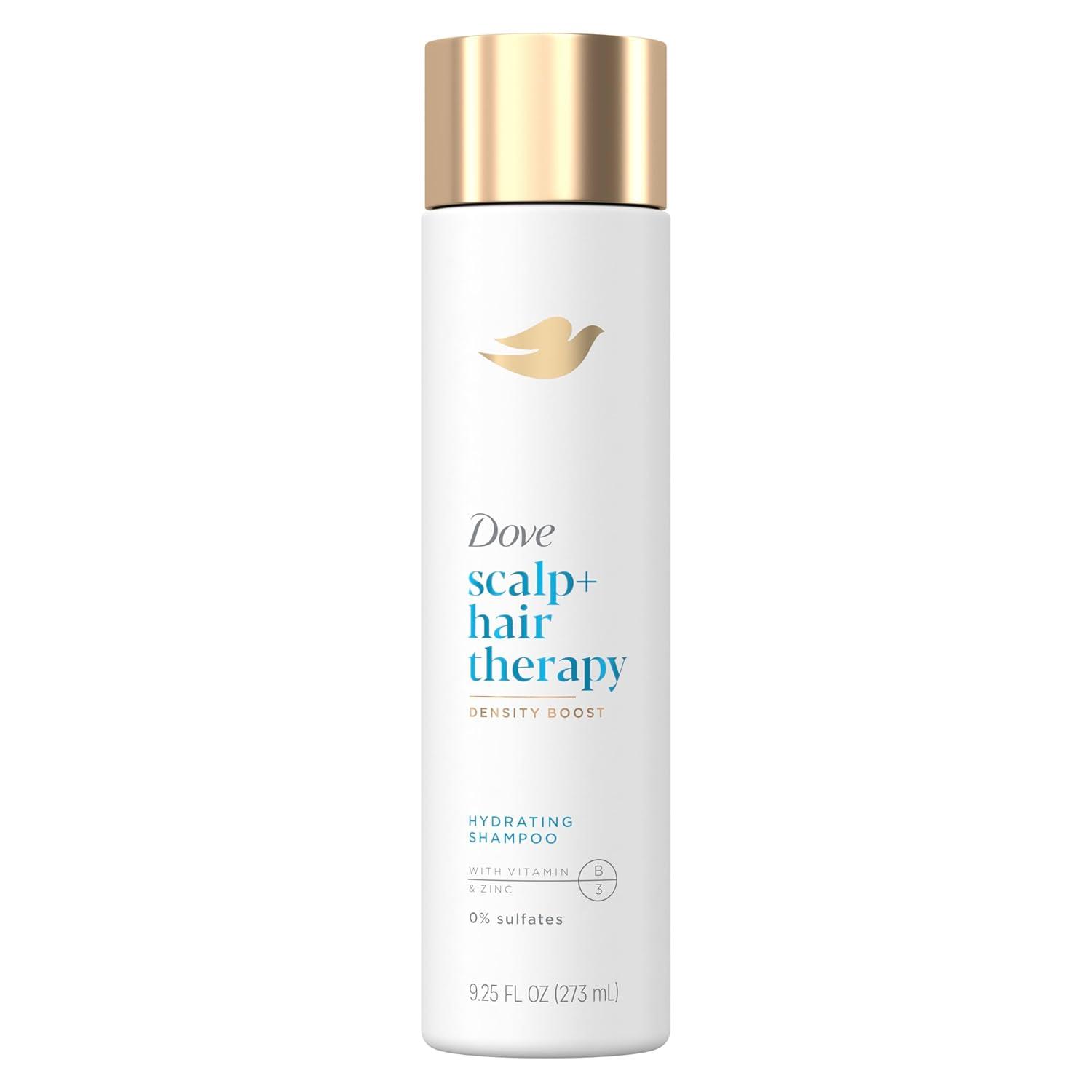 imageDove Density Boost Hydrating Shampoo Scalp Hair Therapy for Gentle Cleansing with Vitamin B3 Zinc and 0 sulfates 925 oz925 Fl Oz Pack of 1