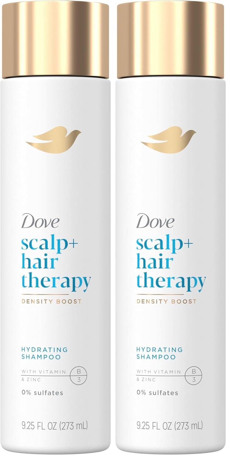 imageDove Density Boost Hydrating Shampoo Scalp Hair Therapy for Gentle Cleansing with Vitamin B3 Zinc and 0 sulfates 925 oz925 Fl Oz Pack of 2
