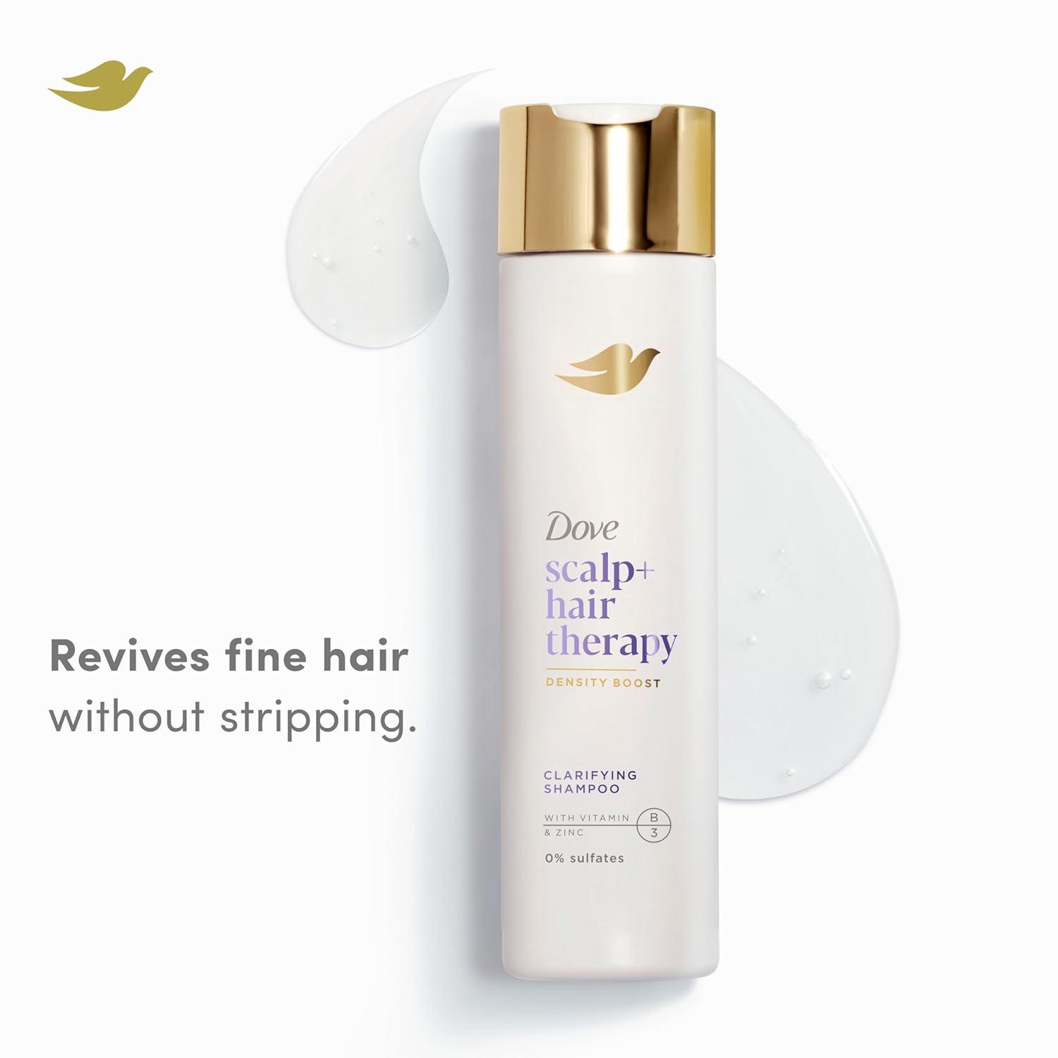 imageDove Density Boost Hydrating Shampoo Scalp Hair Therapy for Gentle Cleansing with Vitamin B3 Zinc and 0 sulfates 925 oz925 Fl Oz Pack of 2