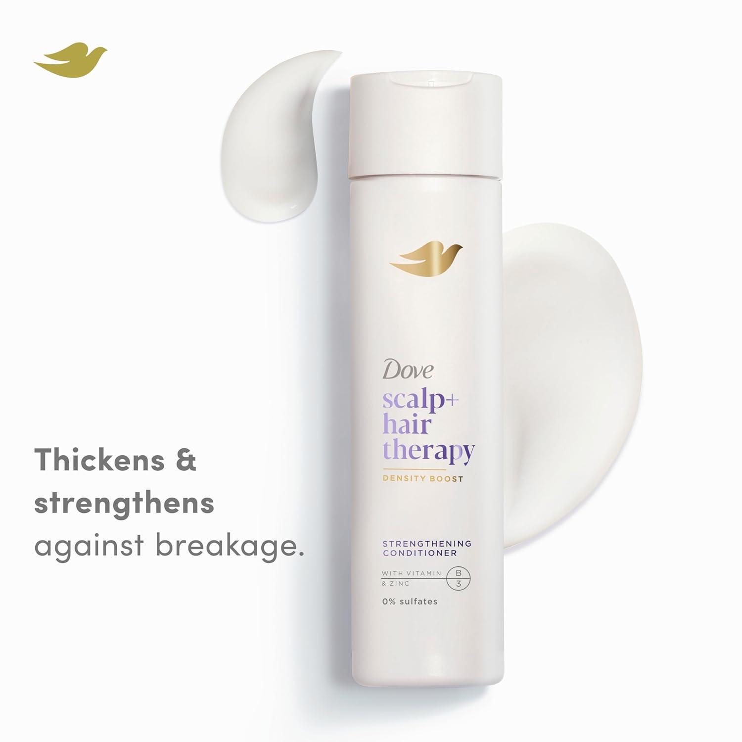 imageDove Density Boost Strengthening Conditioner Scalp Hair Therapy for protecting against premature breakage with Vitamin B3 Zinc and 0 sulfates 925 oz925 Fl Oz Pack of 1