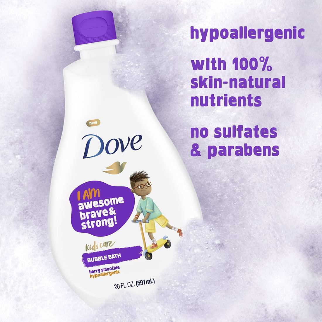 imageDove Foaming Body Wash For Kids 4 Count Berry Smoothie Hypoallergenic Skin Care 135 ozBerry Smoothie