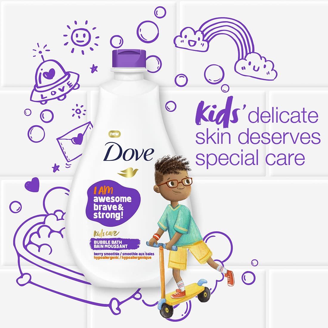 imageDove Foaming Body Wash For Kids 4 Count Berry Smoothie Hypoallergenic Skin Care 135 ozBerry Smoothie