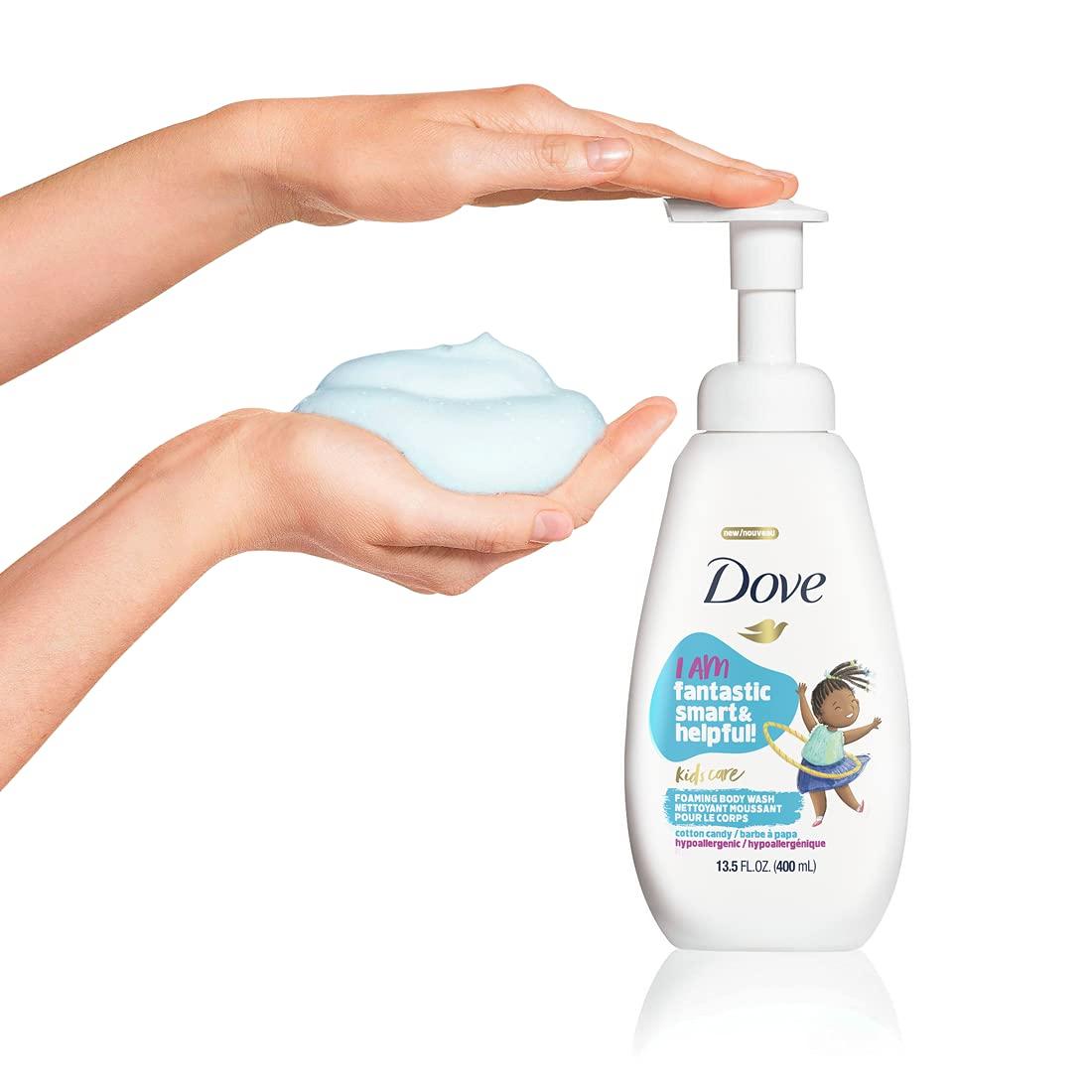 imageDove Foaming Body Wash For Kids 4 Count Berry Smoothie Hypoallergenic Skin Care 135 ozCotton Candy