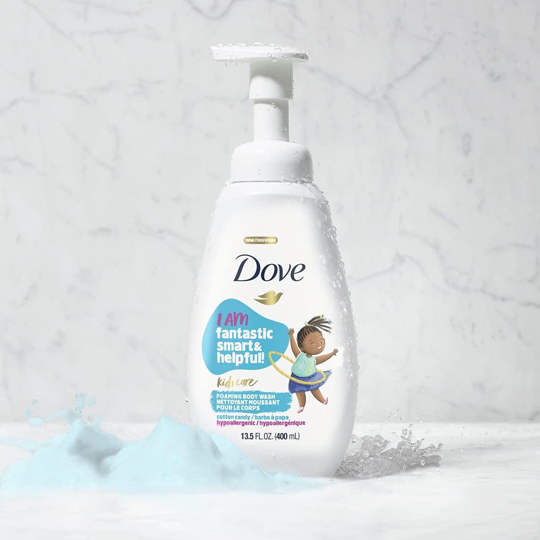imageDove Foaming Body Wash For Kids 4 Count Berry Smoothie Hypoallergenic Skin Care 135 ozCotton Candy