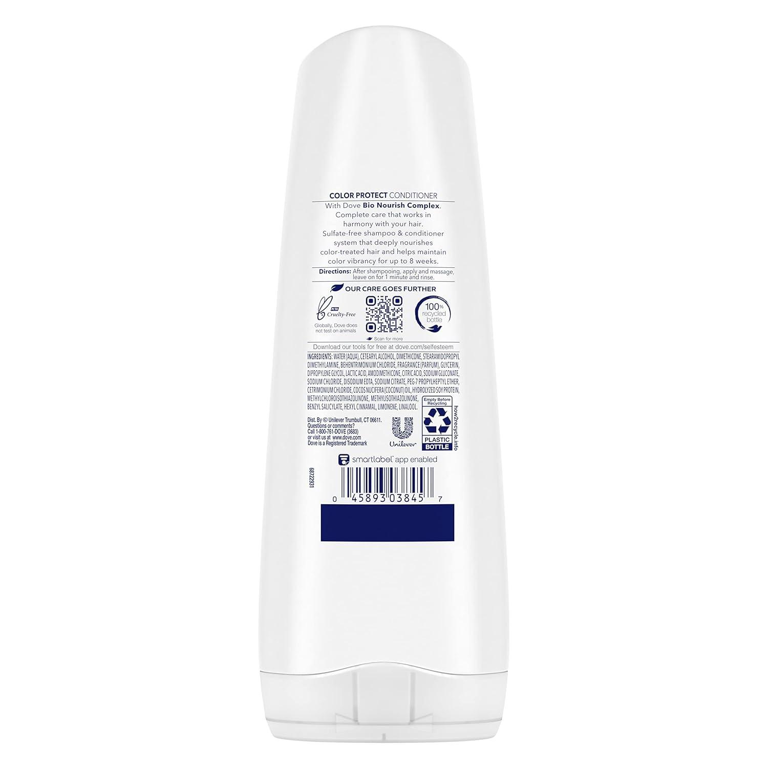 imageDove Nutritive Solutions Color Care Hair Conditioner for Color Treated Hair Color Protect Long Lasting Color Vibrancy 12 oz Pack of 612 Ounce Pack of 6