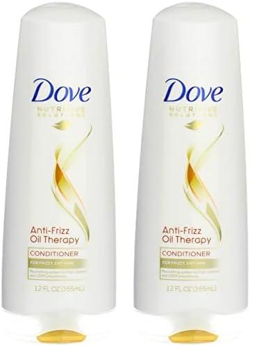 imageDove Nutritive Solutions Dry Hair Conditioner for Frizzy Control Oil Therapy with NutriOils Moisturizing Conditioner Formula Smooths Hair 12 oz 4 CountUnscented