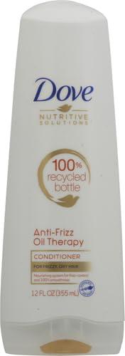imageDove Nutritive Solutions Dry Hair Conditioner for Frizzy Control Oil Therapy with NutriOils Moisturizing Conditioner Formula Smooths Hair 12 oz 4 CountUnscented