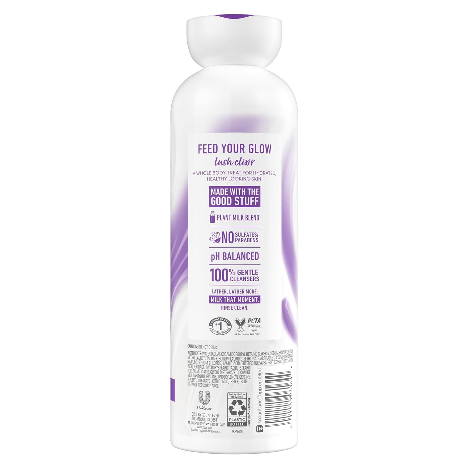 imageDove Plant Milk Cleansing Body Wash Acai amp Rice Milk For Women For Moisturized Skin 175 fl oz