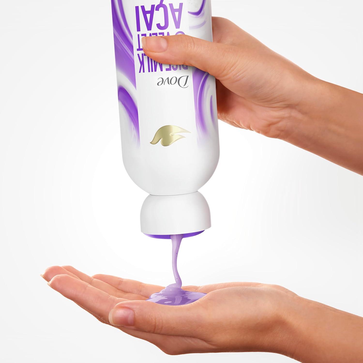 imageDove Plant Milk Cleansing Body Wash Acai amp Rice Milk For Women For Moisturized Skin 175 fl oz
