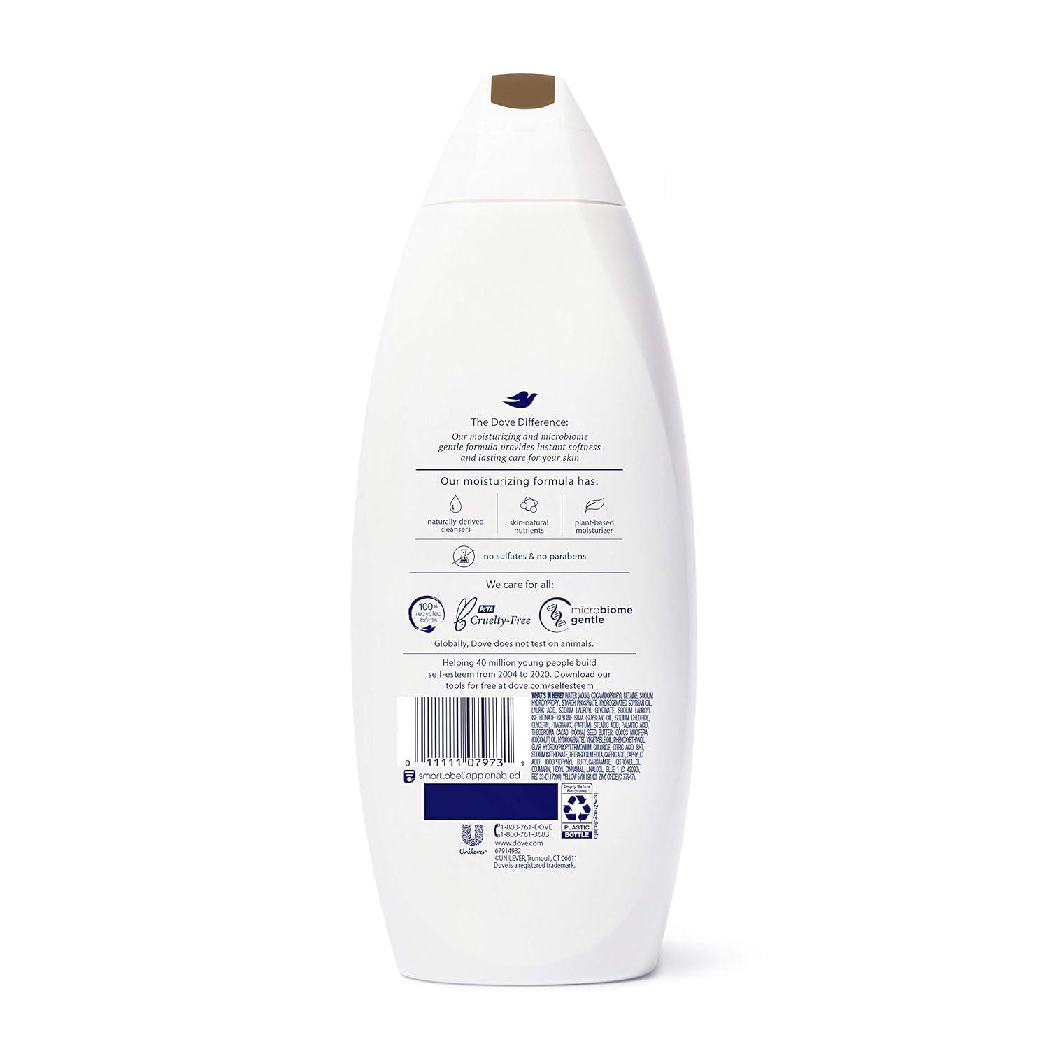 imageDove Purely Pampering Body Wash for Dry Skin Coconut Butter and Cocoa Butter Effectively Washes Away Bacteria While Nourishing Your Skin 22 oz 4 count22 Ounce Pack of 2