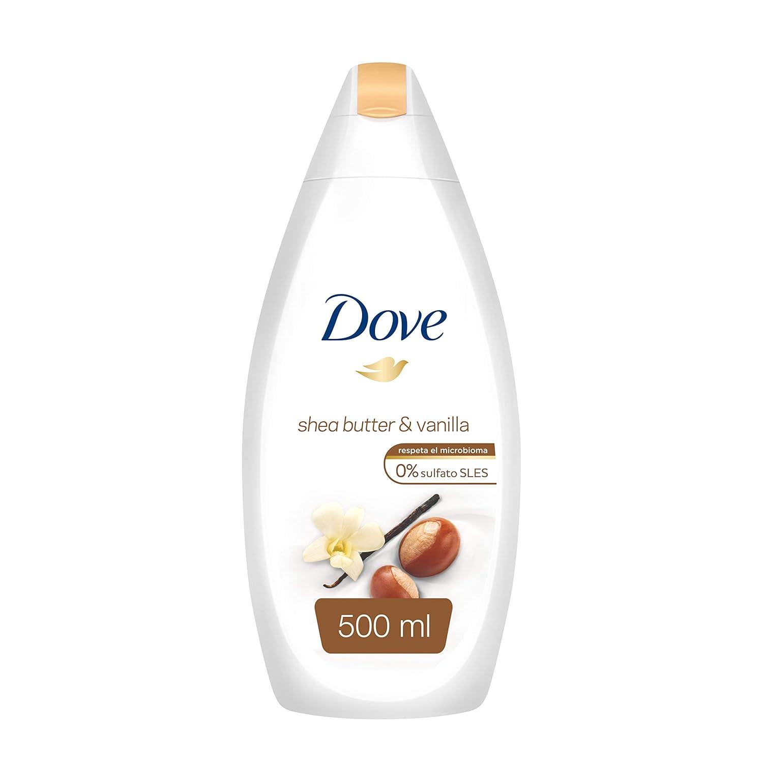 imageDove Purely Pampering Body Wash for Dry Skin Shea Butter with Warm Vanilla Effectively Washes Away Bacteria While Nourishing Your Skin 22 Fl Oz Pack of 4Shea Butter and Warm Vanilla