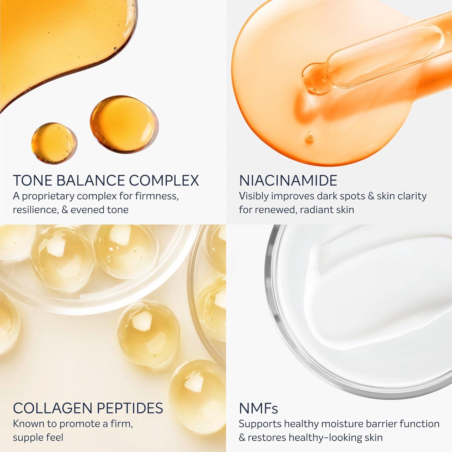 imageDove Targeted Serum Multipurpose for Stretch Marks Dark Spots Uneven Skin Tone and Elasticitywith Tone Balance Complex Niacinamide Collagen Peptides and Natural Moisturizing Factors 32 oz