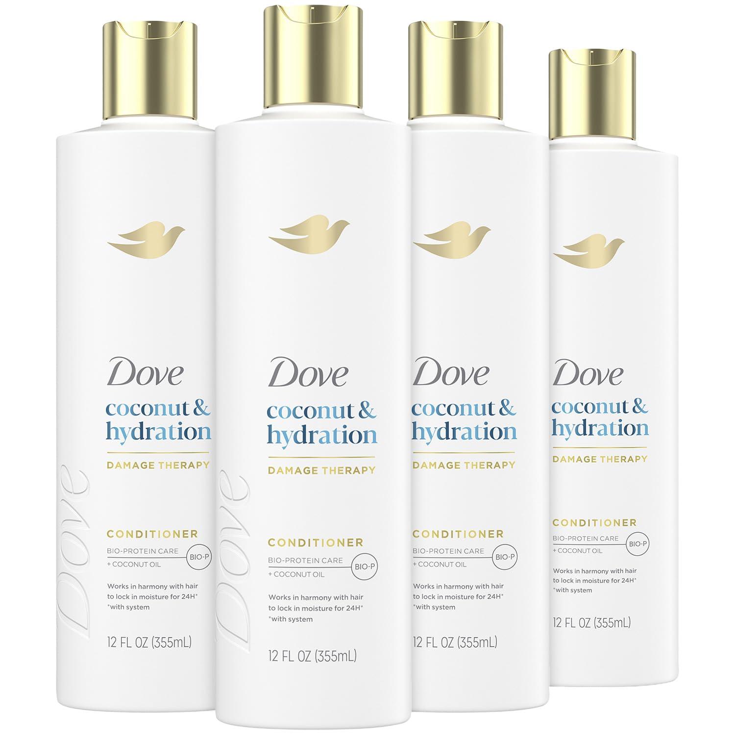 imageDove Ultra Care Coconut amp Hydration Conditioner for Dry Hair with Jojoba and Sweet Almond Oils 254 ozCoconut Hydration