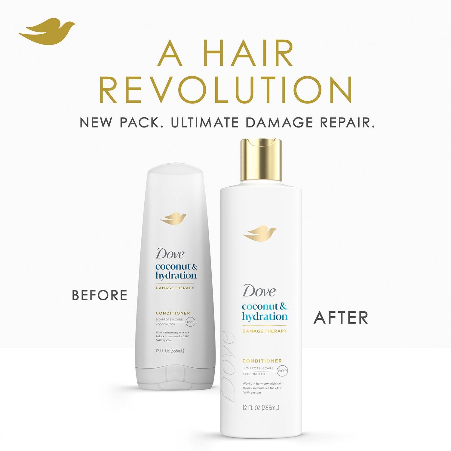 imageDove Ultra Care Coconut amp Hydration Conditioner for Dry Hair with Jojoba and Sweet Almond Oils 254 ozCoconut Hydration