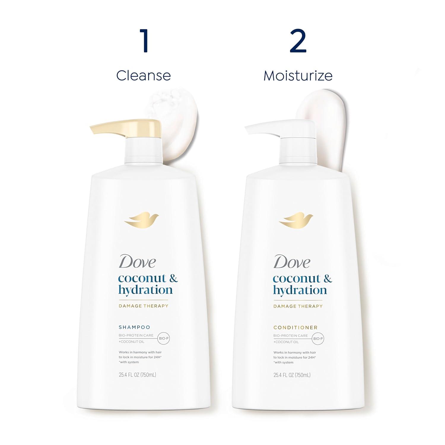 imageDove Ultra Care Coconut amp Hydration Conditioner for Dry Hair with Jojoba and Sweet Almond Oils 254 ozCoconut Hydration