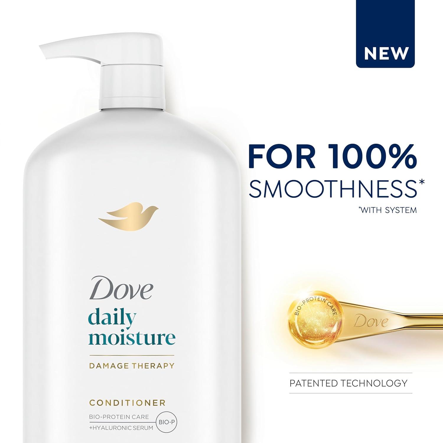 imageDove Ultra Care Conditioner Daily Moisture Pack of 4 For Dry Hair Conditioner with BioRestore Complex 31 oz31 Ounce Pack of 4