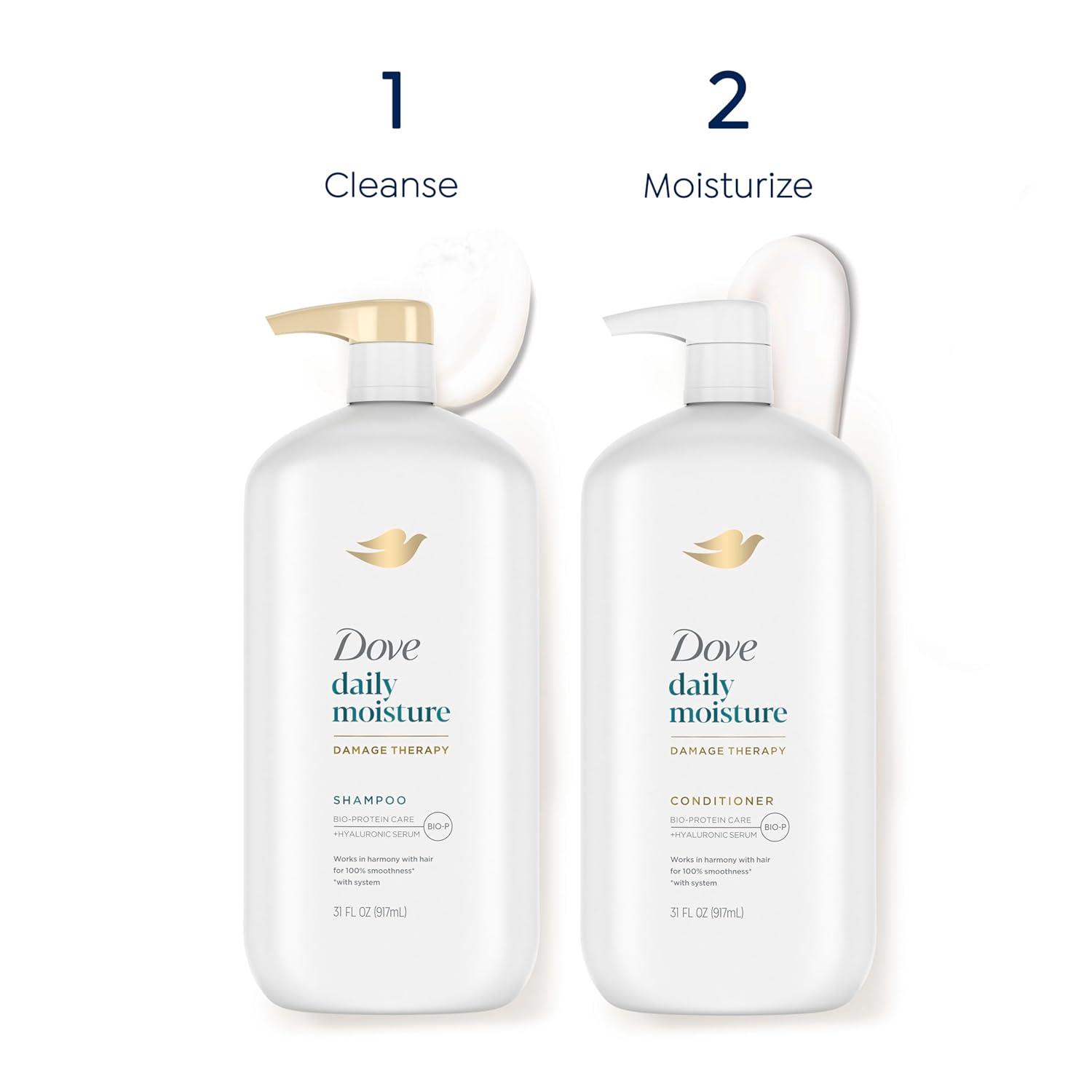 imageDove Ultra Care Conditioner Daily Moisture Pack of 4 For Dry Hair Conditioner with BioRestore Complex 31 oz31 Ounce Pack of 4