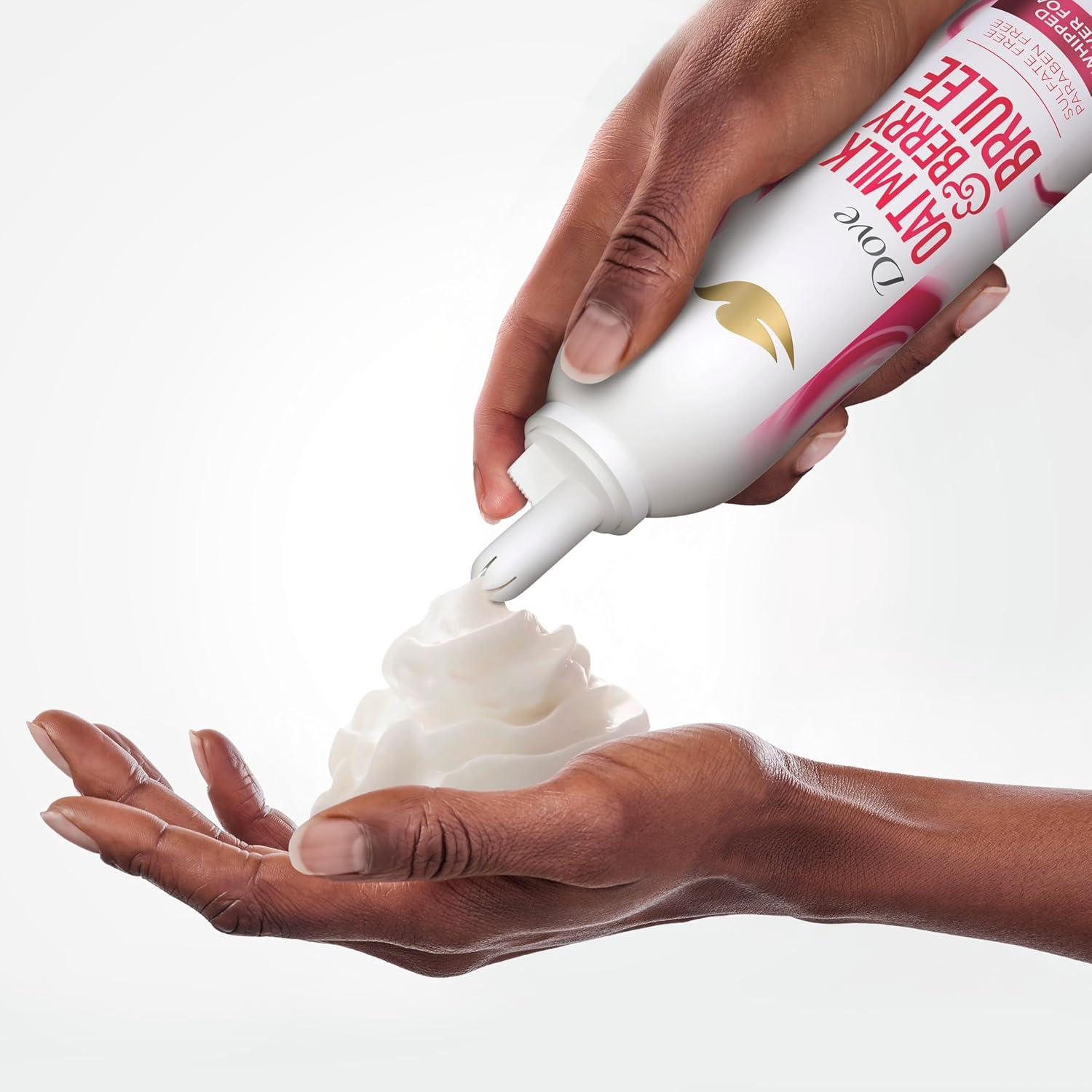 imageDove Whipped Shower Foam Oat Milk amp Berry Brulee For Women for Hydrated amp Soft Skin 103 oz