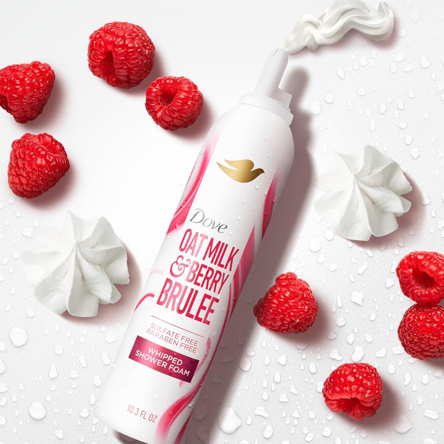 imageDove Whipped Shower Foam Oat Milk amp Berry Brulee For Women for Hydrated amp Soft Skin 103 oz