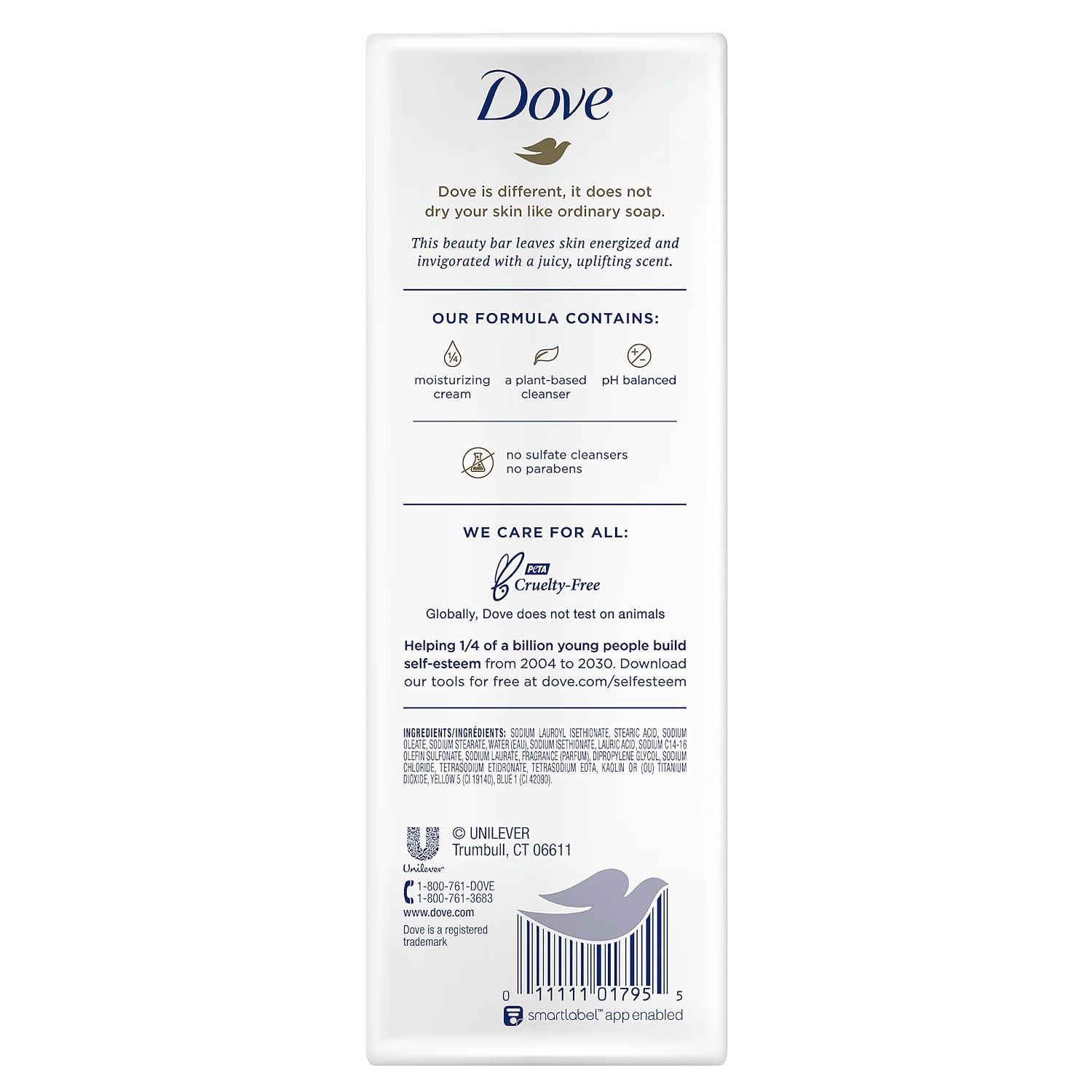 imageDove go fresh Beauty Bar More Moisturizing Than Ordinary Bar Soap Rejuvenate Pear and Aloe Vera Scent 375 oz 14 Bars375 Ounce Pack of 14