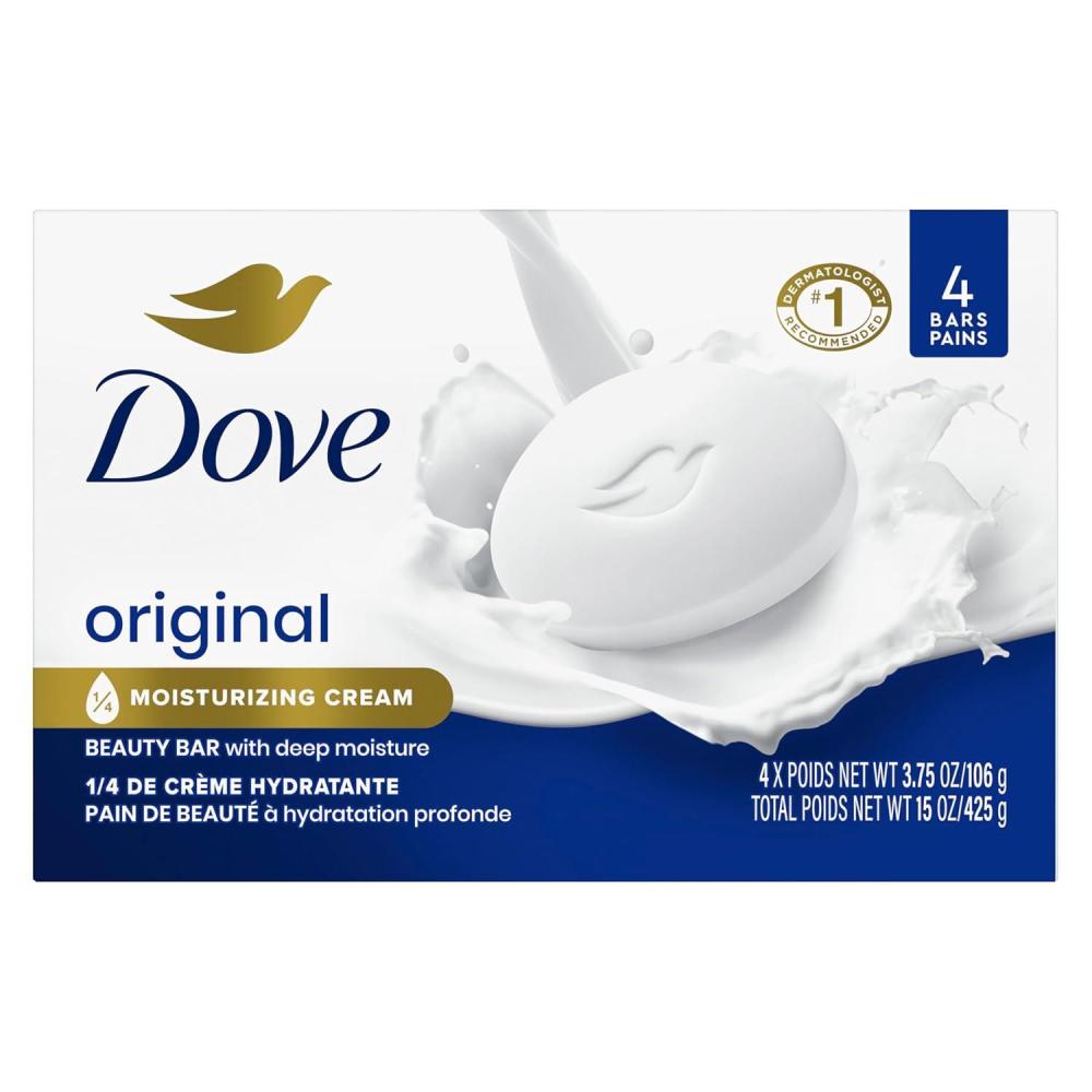 imageDove Beauty Bar Soap Original Pack of 36 for Soft Smooth Skin with 14 Moisturizing Cream 26 oz15 Ounce Pack of 1