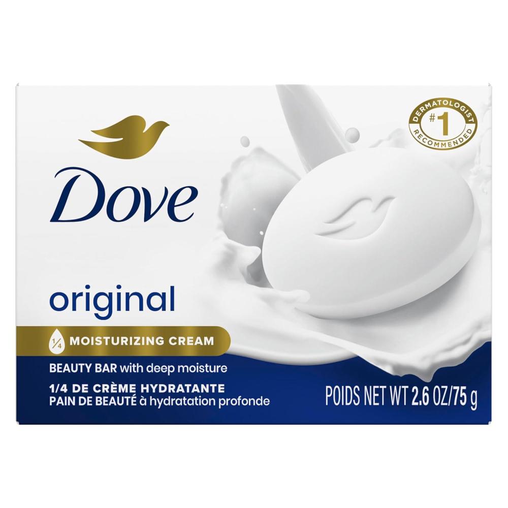 imageDove Beauty Bar Soap Original Pack of 36 for Soft Smooth Skin with 14 Moisturizing Cream 26 oz26 Ounce Pack of 1