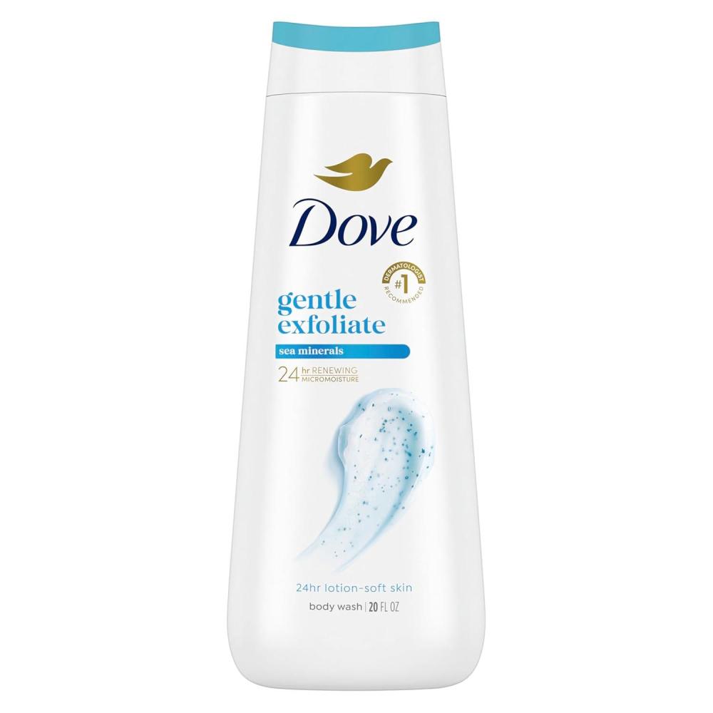 imageDove Body Wash 2 Count Gentle Exfoliating With Sea Minerals Instantly Reveals Visibly Smoother Skin Cleanser That Effectively Washes Away Bacteria While Nourishing Your Skin 20 ozCucumber Green Tea