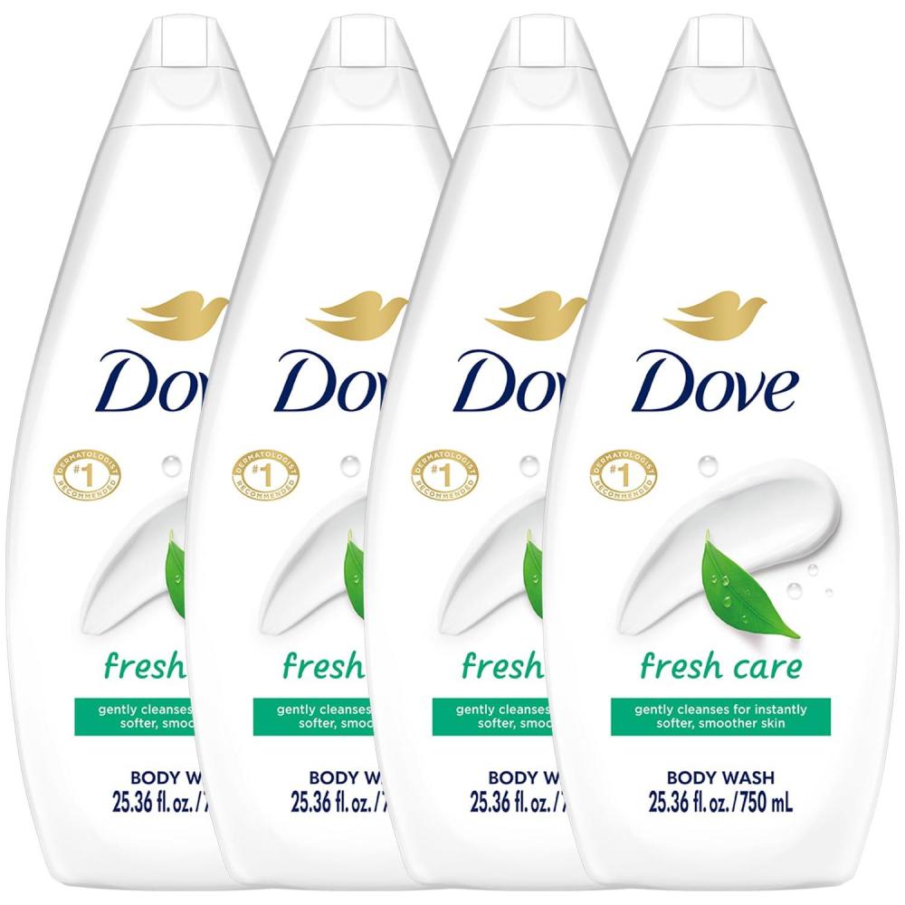 imageDove Body Wash with Pump with Skin Natural Nourishers for Instantly Soft Skin and Lasting Nourishment Deep Moisture Cleanser That Effectively Washes Away Bacteria While Nourishing Your Skin 34 oz 3 Count22 Fl Oz Pack of 4