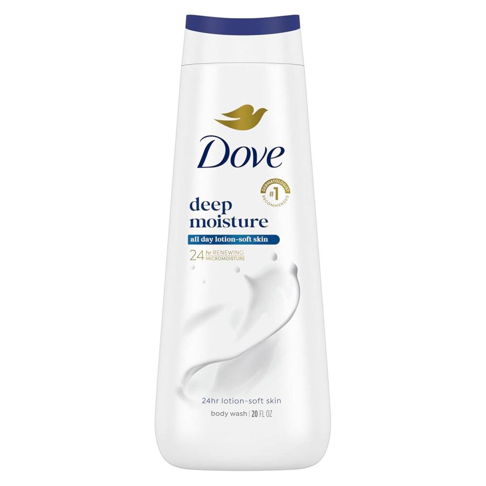 imageDove Body Wash with Pump with Skin Natural Nourishers for Instantly Soft Skin and Lasting Nourishment Deep Moisture Cleanser That Effectively Washes Away Bacteria While Nourishing Your Skin 34 oz 3 Count22 Fl Oz Pack of 1