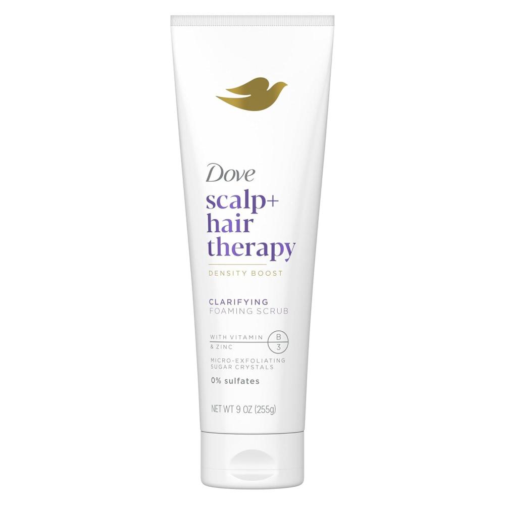 imageDove Density Boost Clarifying Foaming Scrub Scalp Hair Therapy for gentle scalp exfoliation with Vitamin B3 Zinc and 0 sulfates 9 ozScalp Hair Therapy