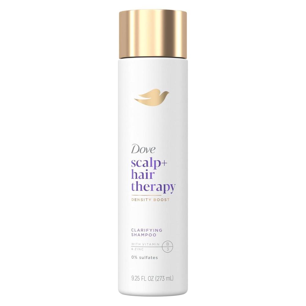 imageDove Density Boost Hydrating Shampoo Scalp Hair Therapy for Gentle Cleansing with Vitamin B3 Zinc and 0 sulfates 925 oz925 Fl Oz Pack of 1