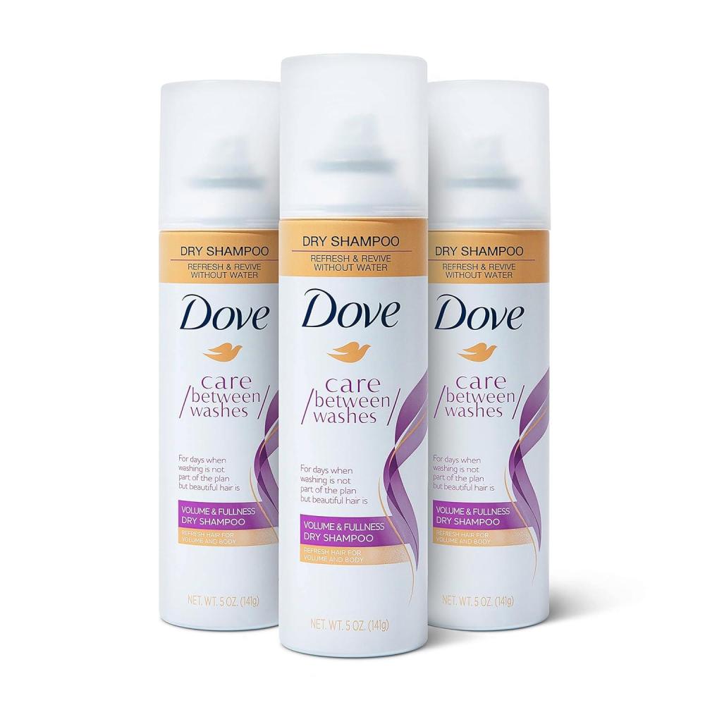 imageDove Dry Shampoo Volume and Fullness 3 Count Hair Treatment for Oily Hair Cleansing Hair Volumizer 5 oz