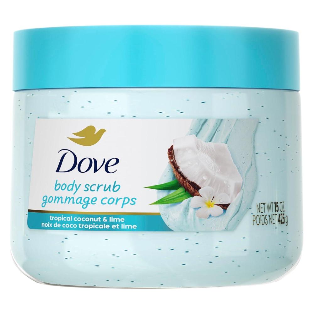 imageDove Moisturizing Body Scrub Coconut amp Lime pHBalanced Whipped Texture SkinRenewing Exfoliator 15 oz