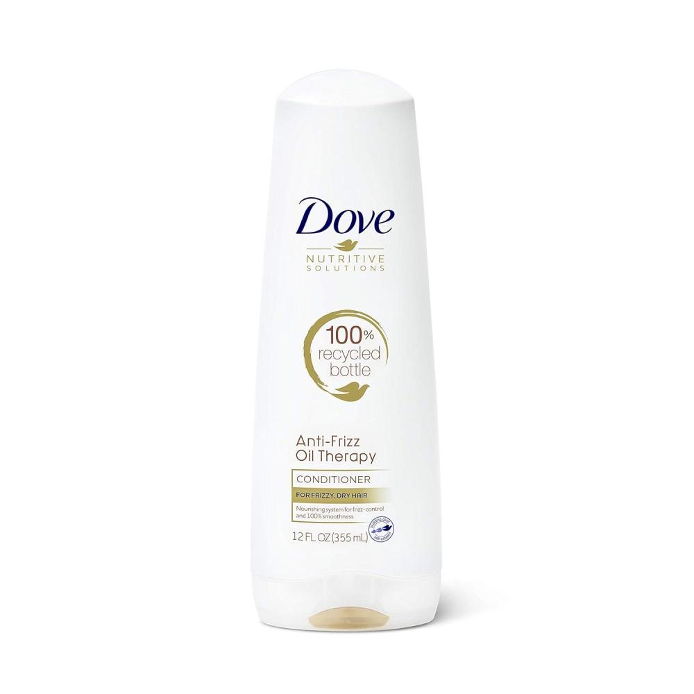 imageDove Nutritive Solutions Dry Hair Conditioner for Frizzy Control Oil Therapy with NutriOils Moisturizing Conditioner Formula Smooths Hair 12 oz 4 CountUnscented