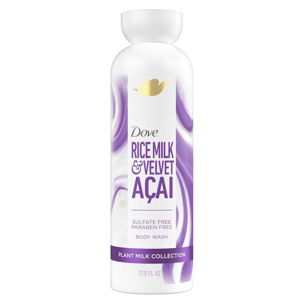 imageDove Plant Milk Cleansing Body Wash Acai amp Rice Milk For Women For Moisturized Skin 175 fl oz