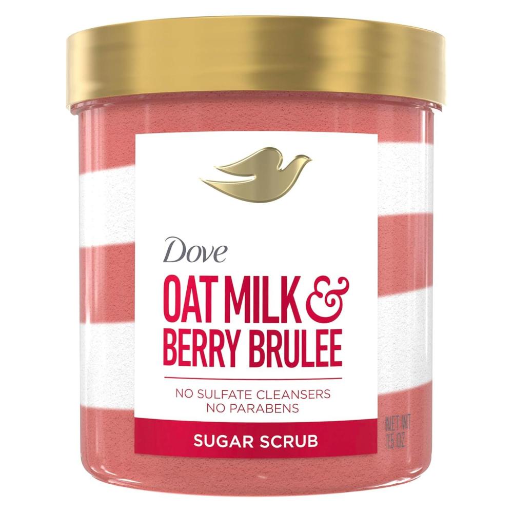 imageDove Sugar Body Scrub Oat Milk amp Berry Brulee For Women For Exfoliated amp Hydrated skin 15 oz