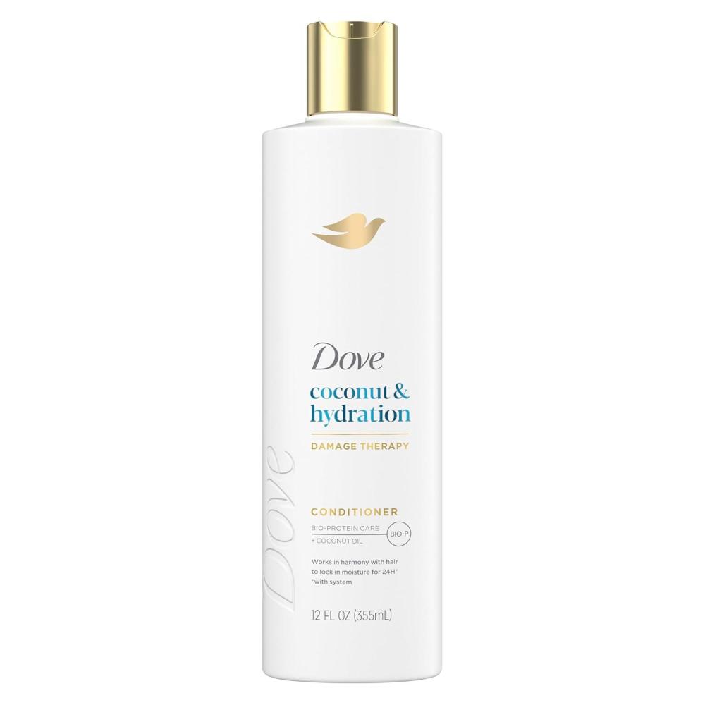 imageDove Ultra Care Coconut amp Hydration Conditioner for Dry Hair with Jojoba and Sweet Almond Oils 254 ozCoconut Hydration