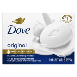 Dove Beauty Bar Soap Original, Pack of 36 for Soft, Smooth Skin, with 1/4 Moisturizing Cream 2.6 oz(2.6 Ounce (Pack of 36))