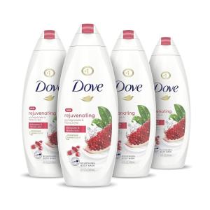 Dove Body Wash for Softer, Smoother Skin After Just One Use Pomegranate and Hibiscus Tea Sulfate-free Bodywash, 20 Fl Oz (Pack of 2)(Pomegranate and Lemon Verbena)