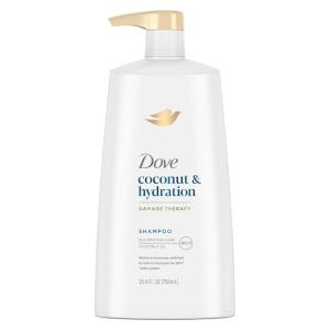 Dove Damage Therapy Shampoo 6-Pack, Coconut & Hydration, 24H Hydration for Revitalizing Dry, Damaged Hair, 12 Oz Ea(25.4 Fl Oz (Pack of 1))